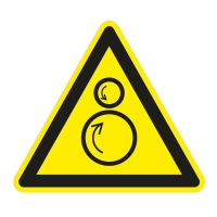Warning against opposing rollers (ASR A1.3)